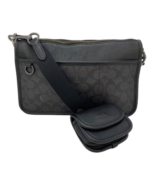COACH（コーチ）COACH (コーチ) ヘリテージ コンバーチブル クロスボディ ブラックの古着・服飾アイテム