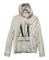 ARMANI EXCHANGE（アルマーニ エクスチェンジ）の古着「ICONロゴプルオーバーパーカー」｜ホワイト