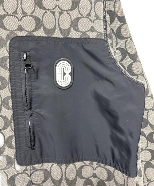COACH（コーチ）COACH (コーチ) ミックスドメディアスウェットシャツ ブラック サイズ:タグ切断済みにて不明の古着・服飾アイテム