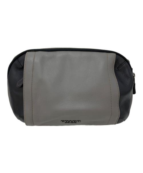 COACH（コーチ）COACH (コーチ) ウエストバッグ ブラック×グレーの古着・服飾アイテム