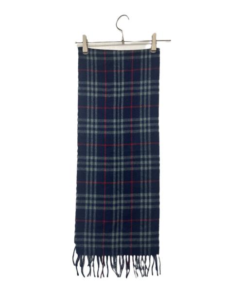 Burberry's（バーバリーズ）Burberry's (バーバリーズ) マフラー ネイビーの古着・服飾アイテム