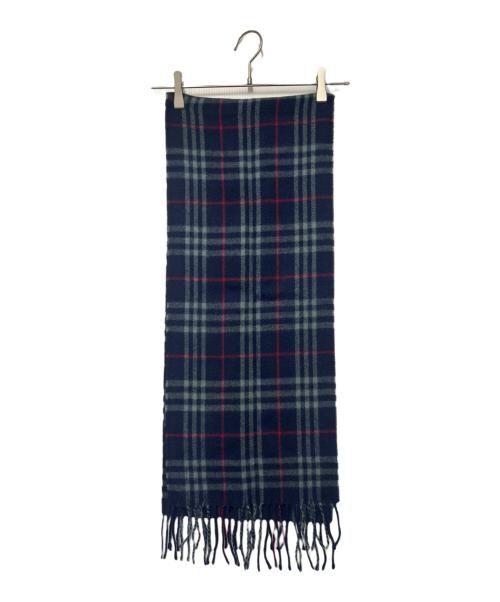 Burberry's（バーバリーズ）Burberry's (バーバリーズ) マフラー ネイビーの古着・服飾アイテム