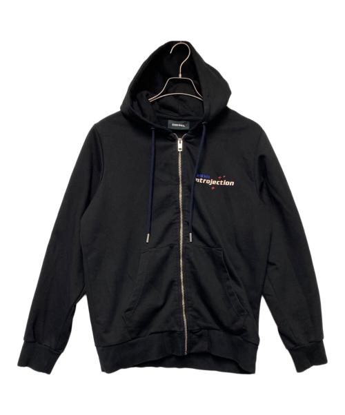 DIESEL（ディーゼル）DIESEL (ディーゼル) ジップパーカー ブラック サイズ:Mの古着・服飾アイテム