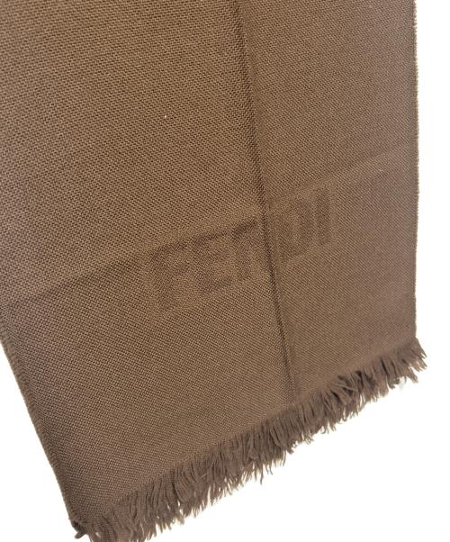 FENDI（フェンディ）FENDI (フェンディ) マフラー ブラウンの古着・服飾アイテム