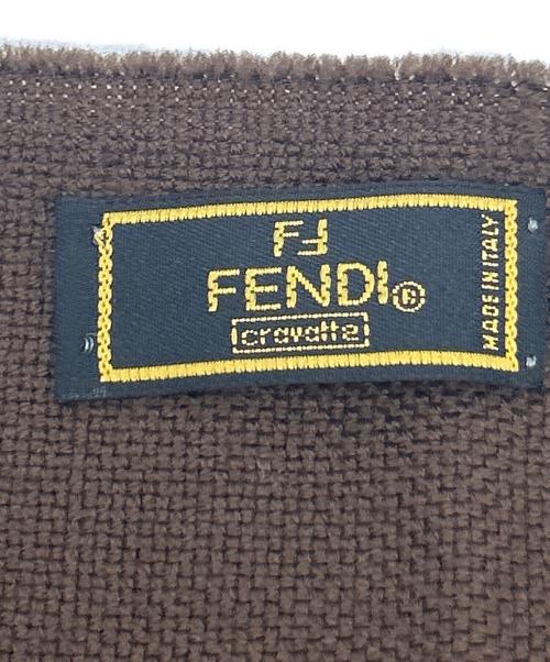 FENDI（フェンディ）FENDI (フェンディ) マフラー ブラウンの古着・服飾アイテム