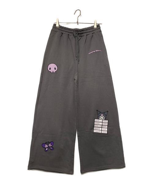 sanrio house（サンリオハウス）sanrio house (サンリオハウス) アップリケスウェットパンツ グレー サイズ:free 未使用品の古着・服飾アイテム