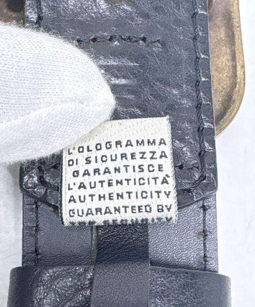 DOLCE & GABBANA（ドルチェ＆ガッバーナ）DOLCE & GABBANA (ドルチェ＆ガッバーナ) レザーベルト ブラックの古着・服飾アイテム