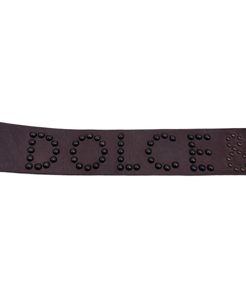 DOLCE & GABBANA（ドルチェ＆ガッバーナ）DOLCE & GABBANA (ドルチェ＆ガッバーナ) レザーベルト ブラウンの古着・服飾アイテム