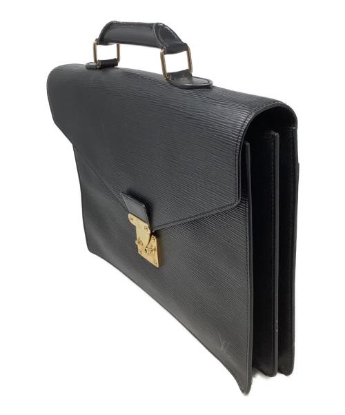 LOUIS VUITTON（ルイ ヴィトン）LOUIS VUITTON (ルイ ヴィトン) ブリーフケース　LOUIS VUITTON（ルイヴィトン）　M54422　セルビエット・コンセイエ ブラックの古着・服飾アイテム