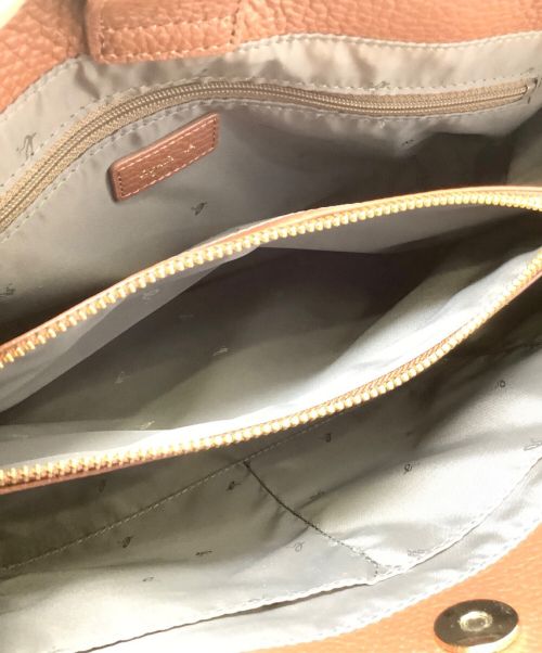 agnes b（アニエスベー）agnes b (アニエスベー) 2WAYバッグ ブラウンの古着・服飾アイテム