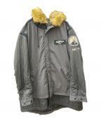 AVIREXアヴィレックス）の古着「キルト アーミー コート」｜ブラック