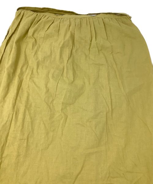 SLOBE IENA（スローブ イエナ）SLOBE IENA (スローブ イエナ) 2WAYカシュクールリネンロングワンピース 黄緑 サイズ:Freeの古着・服飾アイテム