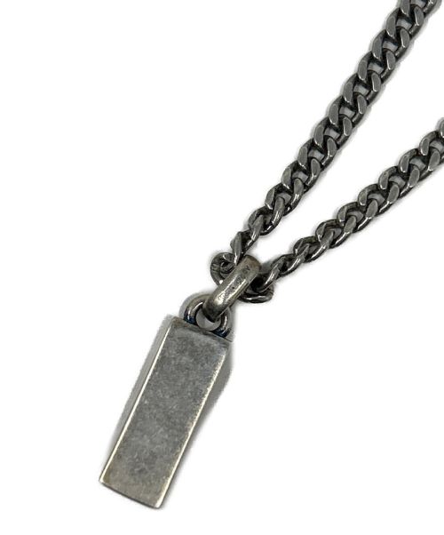 GUCCI（グッチ）GUCCI (グッチ) ターコイズブルーロゴプレートネックレス　	GUCCI（グッチ）　の古着・服飾アイテム