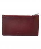 COACHコーチ）の古着「ジップカードケース」｜レッド