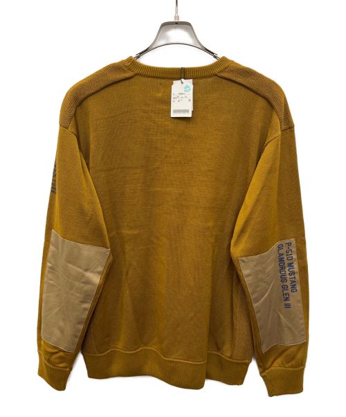 AVIREX（アヴィレックス）AVIREX (アヴィレックス) ポケットクルーネックニット ブラウン サイズ:XLの古着・服飾アイテム