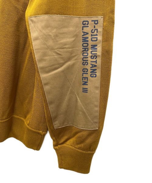 AVIREX（アヴィレックス）AVIREX (アヴィレックス) ポケットクルーネックニット ブラウン サイズ:XLの古着・服飾アイテム