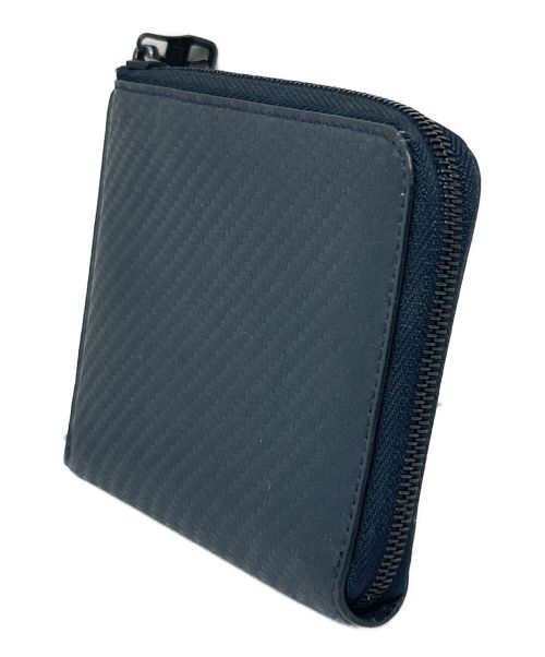 dunhill（ダンヒル）dunhill (ダンヒル) L字ファスナーコンパクトウォレット　dunhill（ダンヒル）　IM0216 ネイビーの古着・服飾アイテム