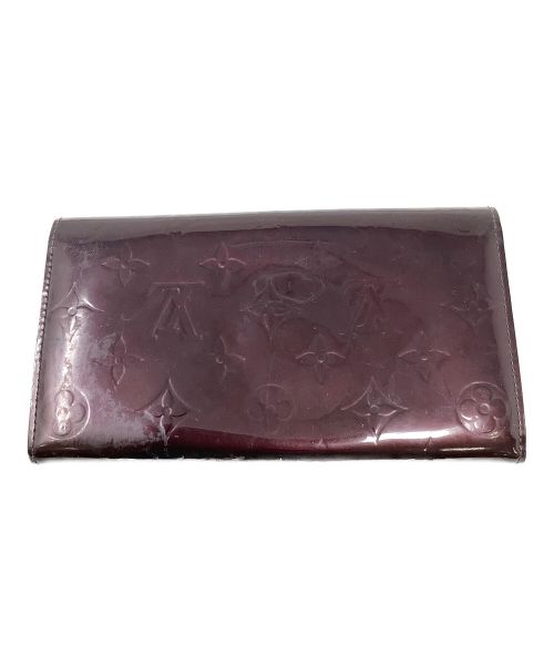 LOUIS VUITTON（ルイ ヴィトン）LOUIS VUITTON (ルイ ヴィトン) 長財布　LOUIS VUITTON（ルイヴィトン）　ヴェルニ　M93524 アマラントの古着・服飾アイテム