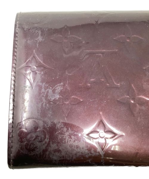LOUIS VUITTON（ルイ ヴィトン）LOUIS VUITTON (ルイ ヴィトン) 長財布　LOUIS VUITTON（ルイヴィトン）　ヴェルニ　M93524 アマラントの古着・服飾アイテム