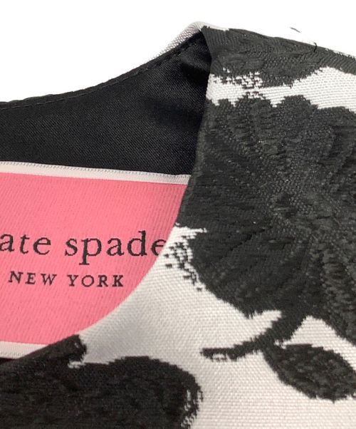 Kate Spade（ケイトスペード）Kate Spade (ケイトスペード) ワンピース ホワイト×ブラック サイズ:Ｍの古着・服飾アイテム