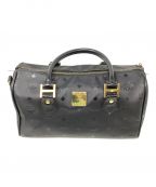 MCMエムシーエム）の古着「ミニボストンバッグ　MCM（エムシーエム）」｜ブラック