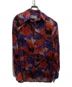 Necessity Senseネセシティー センス）の古着「総柄シャツ」｜パープル×レッド