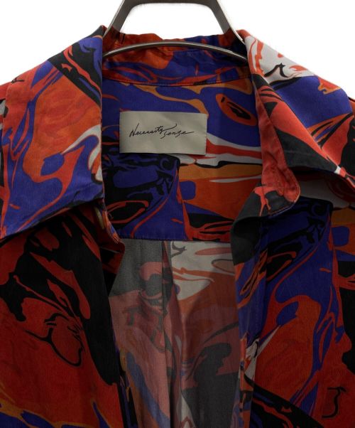 Necessity Sense（ネセシティー センス）Necessity Sense (ネセシティー センス) 総柄シャツ パープル×レッド サイズ:Mの古着・服飾アイテム