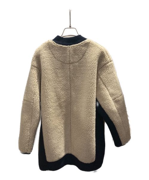 SCOTCH & SODA（スコッチアンドソーダ）SCOTCH & SODA (スコッチアンドソーダ) ジップボアジャケット ベージュ サイズ:1の古着・服飾アイテム