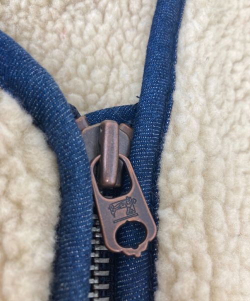 SCOTCH & SODA（スコッチアンドソーダ）SCOTCH & SODA (スコッチアンドソーダ) ジップボアジャケット ベージュ サイズ:1の古着・服飾アイテム