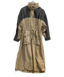 MICA&DEAL（マイカアンドディール）の古着「Aラインフレアナイロンコート」｜ベージュ