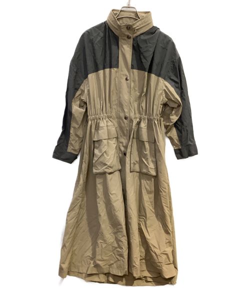 MICA&DEAL（マイカアンドディール）MICA&DEAL (マイカ＆ディール) Aラインフレアナイロンコート ベージュ サイズ:Freeの古着・服飾アイテム