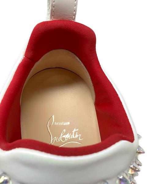 Christian Louboutin（クリスチャン・ルブタン）Christian Louboutin (クリスチャン・ルブタン) SPIKE SOCK DONNA FLAT NEOPRENE ホワイト サイズ:23の古着・服飾アイテム