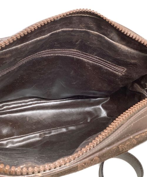 CELINE（セリーヌ）CELINE (セリーヌ) ショルダーバッグ　CELINE（セリーヌ）　マカダム ブラウンの古着・服飾アイテム