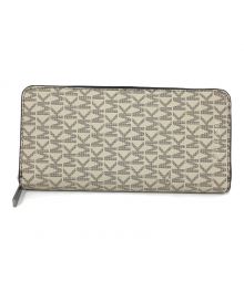 MICHAEL KORS（マイケル・コース）の古着「ラウンド長財布　MICHAEL KORS（マイケルコース）　36U9NCRE3B」｜クリーム