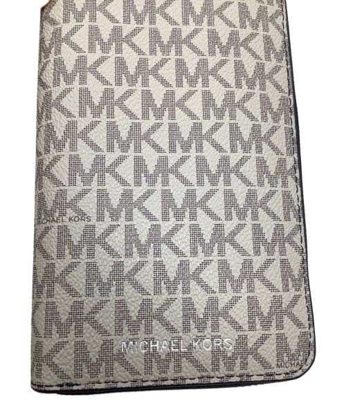 MICHAEL KORS（マイケル・コース）MICHAEL KORS (マイケルコース) ラウンド長財布　MICHAEL KORS（マイケルコース）　36U9NCRE3B クリームの古着・服飾アイテム