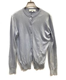 ENFOLD（エンフォルド）の古着「シルクコットンカーディガン」｜ブルー