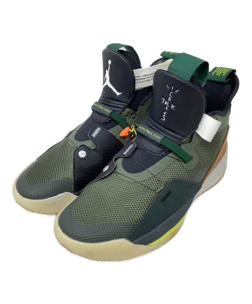 NIKE（ナイキ）NIKE (ナイキ) Travis Scott (トラヴィス スコット) ハイカットスニーカー カーキ サイズ:26.5の古着・服飾アイテム