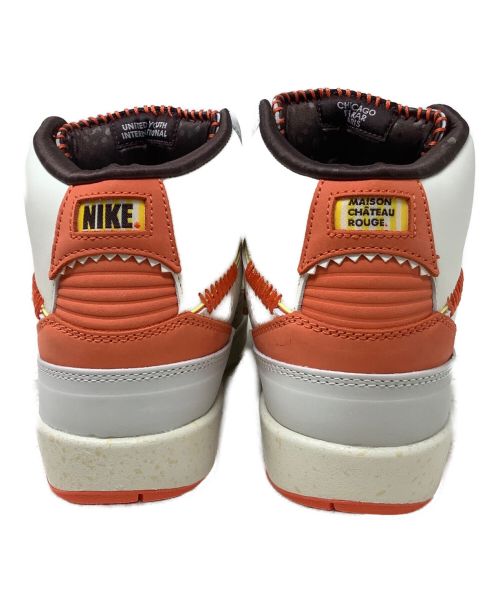 NIKE（ナイキ）NIKE (ナイキ) MAISON CHATEAU ROUGE (メゾンシャトールージュ) ミッドカットスニーカー ホワイト×イエロー サイズ:24 未使用品の古着・服飾アイテム