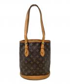 LOUIS VUITTONルイ ヴィトン）の古着「ショルダーバッグ LOUIS VUITTON（ルイヴィトン）　M42238　モノグラム　バケットPM」｜ブラウン