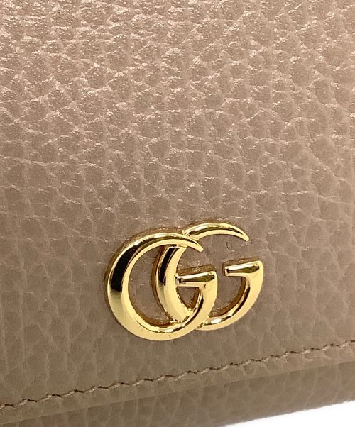 GUCCI（グッチ）GUCCI (グッチ) 2つ折り財布　GUCCI（グッチ）　598587　GGマーモント ブラウンの古着・服飾アイテム