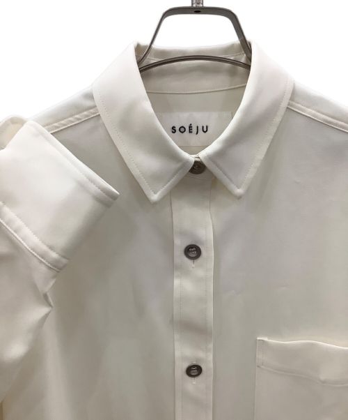 SOEJU（ソージュ）SOEJU (ソージュ) ソフトオックスシャツワンピース ホワイト サイズ:Mの古着・服飾アイテム