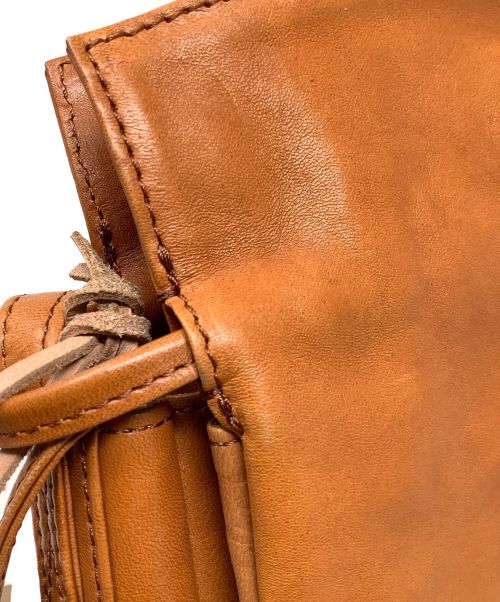SLOW（スロウ）SLOW (スロウ) ホースレザーショルダーバッグ　SLOW（スロウ） ブラウンの古着・服飾アイテム