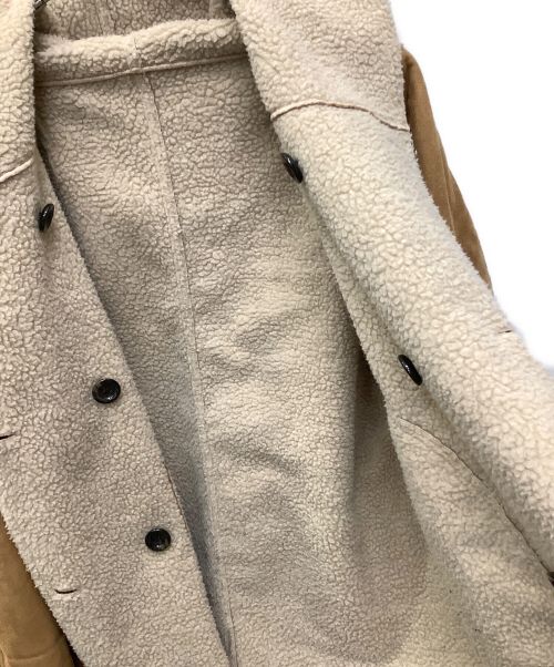 Hysteric Glamour（ヒステリックグラマー）Hysteric Glamour (ヒステリックグラマー) リバーシブルコート　Hysteric Glamour（ヒステリックグラマー） ブラウン×ホワイト サイズ:Freeの古着・服飾アイテム