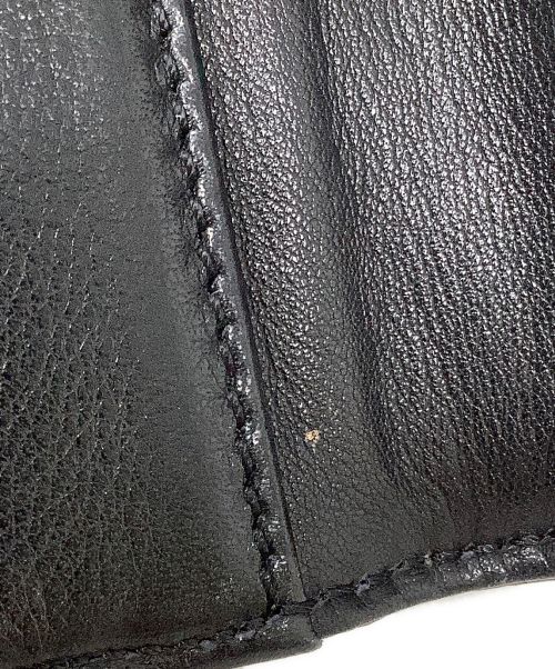 CHANEL（シャネル）CHANEL (シャネル) 3つ折り財布　CHANEL（シャネル）　キャビアスキン ブラックの古着・服飾アイテム