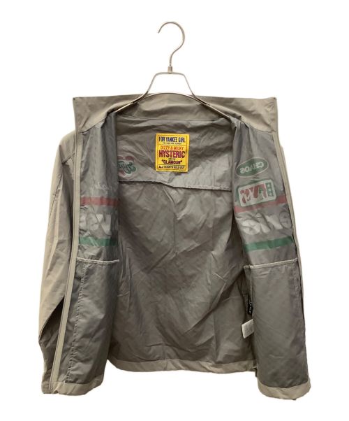 Hysteric Glamour（ヒステリックグラマー）Hysteric Glamour (ヒステリックグラマー) HG RACER スタンドカラーブルゾン グレー サイズ:FREEの古着・服飾アイテム