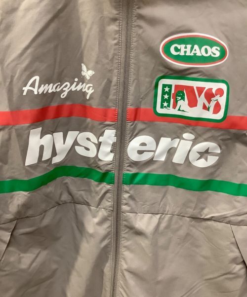 Hysteric Glamour（ヒステリックグラマー）Hysteric Glamour (ヒステリックグラマー) HG RACER スタンドカラーブルゾン グレー サイズ:FREEの古着・服飾アイテム