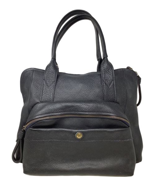 genten（ゲンテン）genten (ゲンテン) レザートートバッグ　genten（ゲンテン）　アッティーボ　 ブラックの古着・服飾アイテム