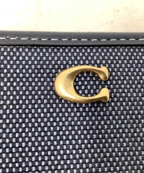 COACH（コーチ）COACH (コーチ) アコーディオン ジップ ウォレット　COACH（コーチ）　CJ949 インディゴの古着・服飾アイテム