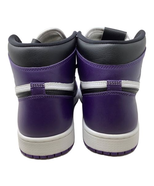 NIKE（ナイキ）NIKE (ナイキ) ハイカットスニーカー　NIKE（ナイキ）　Air Jordan 1 Retro High OG　555088-500　 パープル×ホワイト サイズ:28.5の古着・服飾アイテム