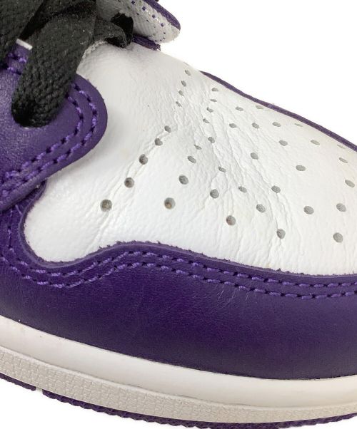 NIKE（ナイキ）NIKE (ナイキ) ハイカットスニーカー　NIKE（ナイキ）　Air Jordan 1 Retro High OG　555088-500　 パープル×ホワイト サイズ:28.5の古着・服飾アイテム